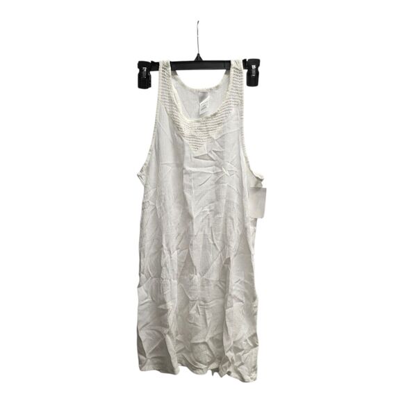 Nordstrom White Crochet Tank Dress Girls L - Picture 1 of 3